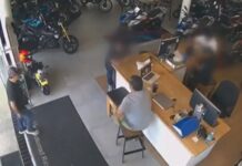 Armed robbery at a motorcycle dealership in Cuernavaca